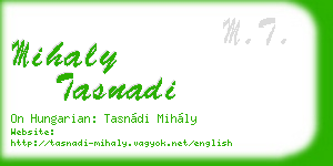 mihaly tasnadi business card